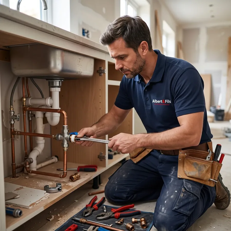 Artisan Albert et Fils en intervention sur chantier